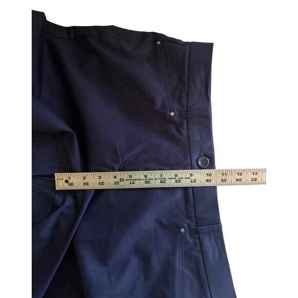 Coral Bay Navy Blue Stretchy Bermuda Shorts, Size 12 - Picture 5 of 6